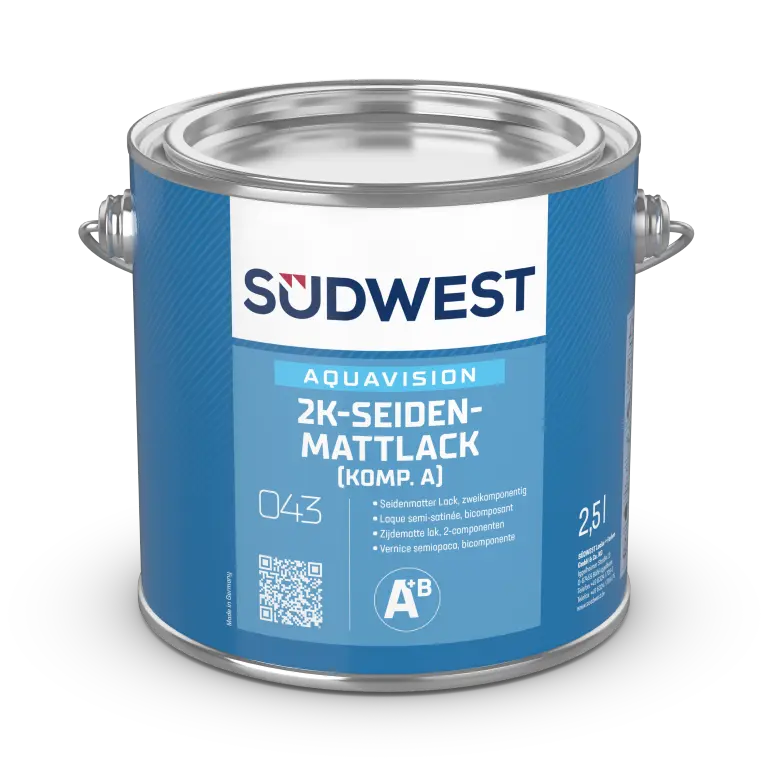 Packaing image SÜWEST AquaVision 2K-Seidenmattlack Komp. A