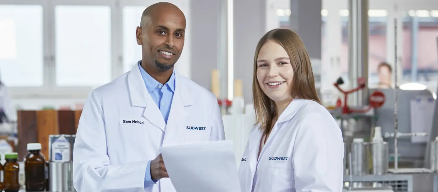 Careers at SÜDWEST: Two colleagues from the lab