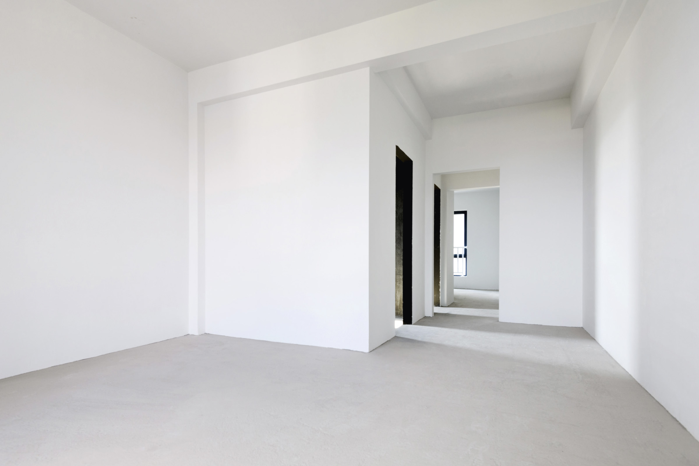 Interior white walls