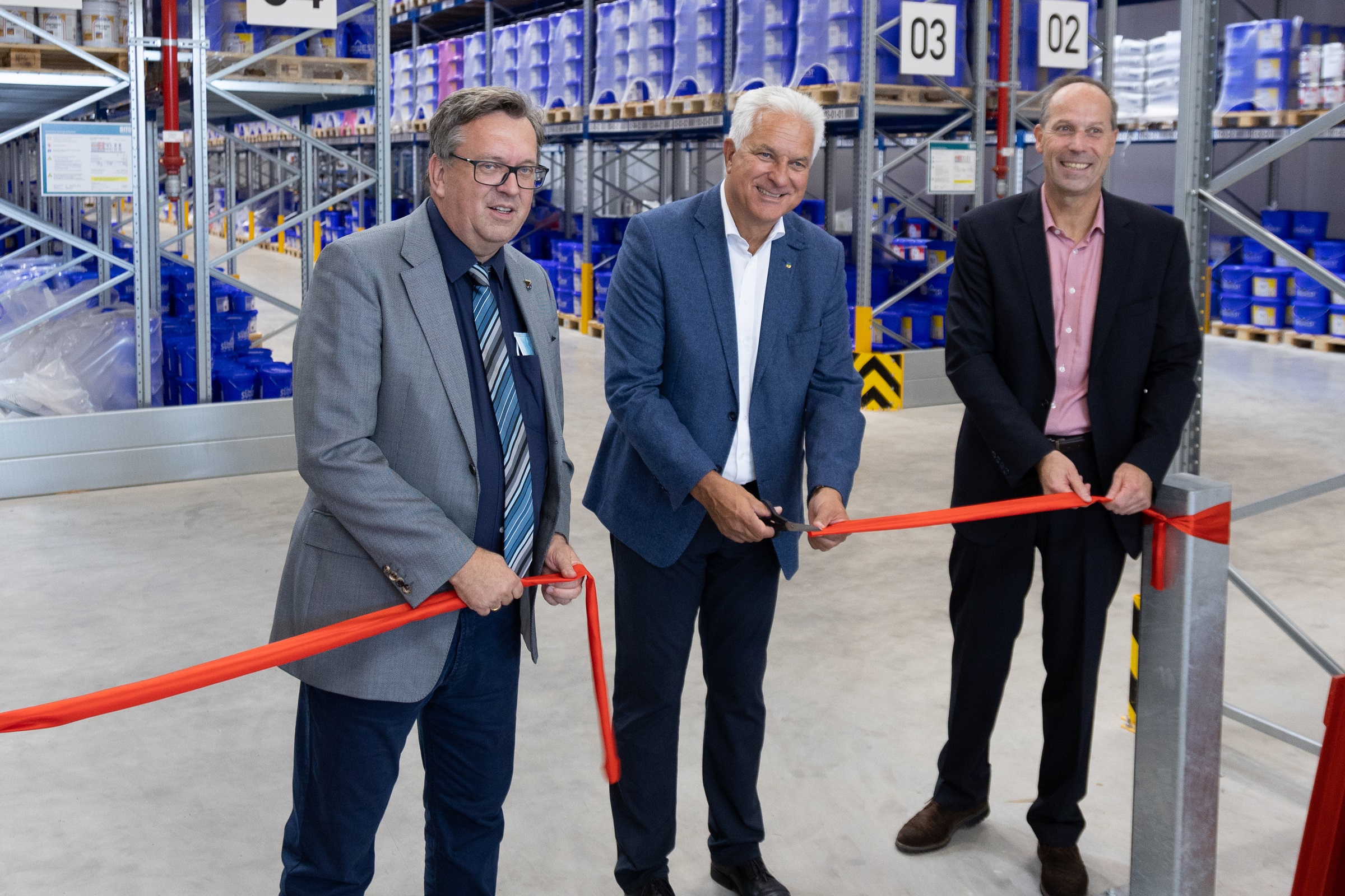 Clemens Körner, Mayor Peter Christ, and SÜDWEST Managing Director Hans-Jörg von Rhade