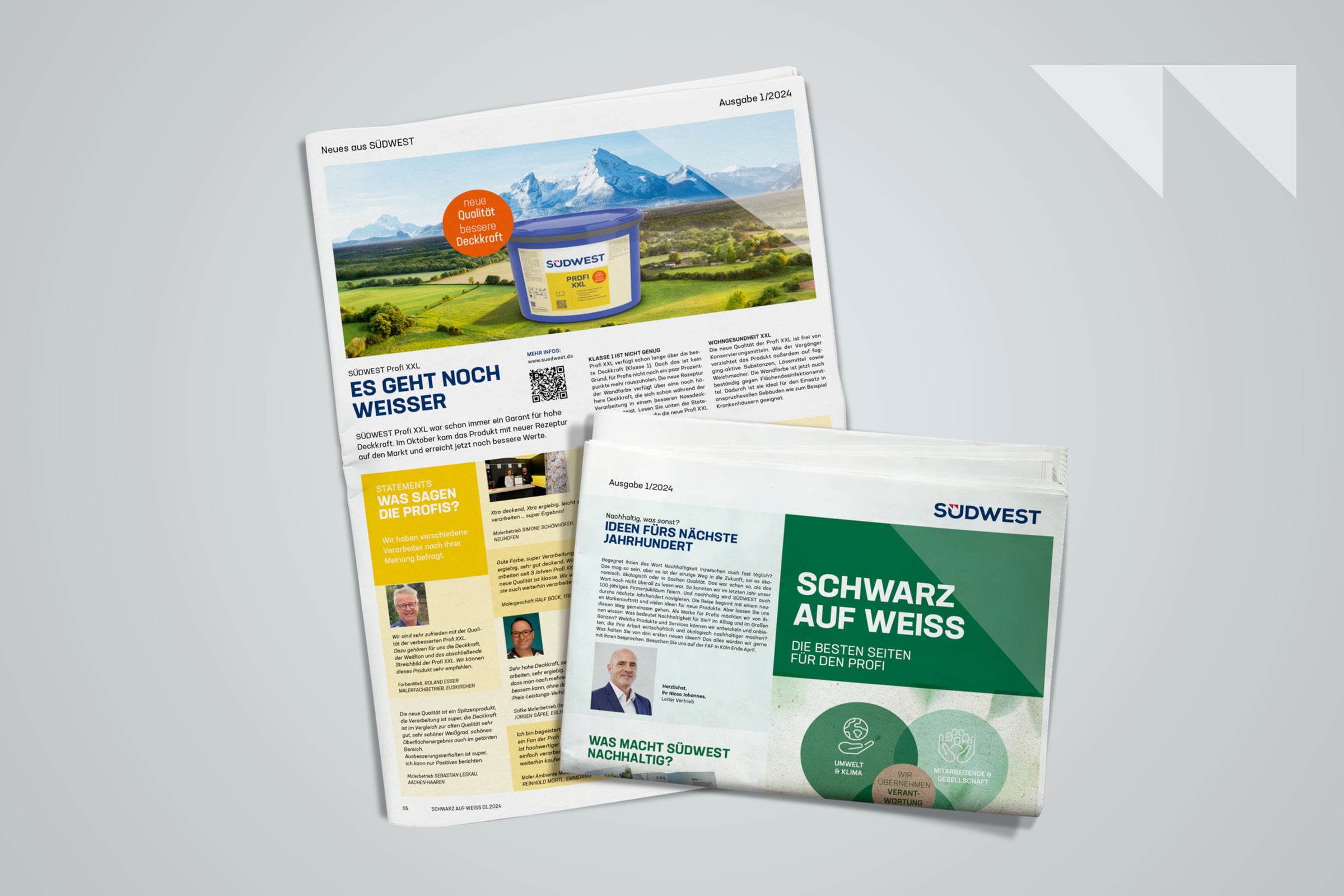 Illustration "Schwarz auf weiß - Malerzeitung"