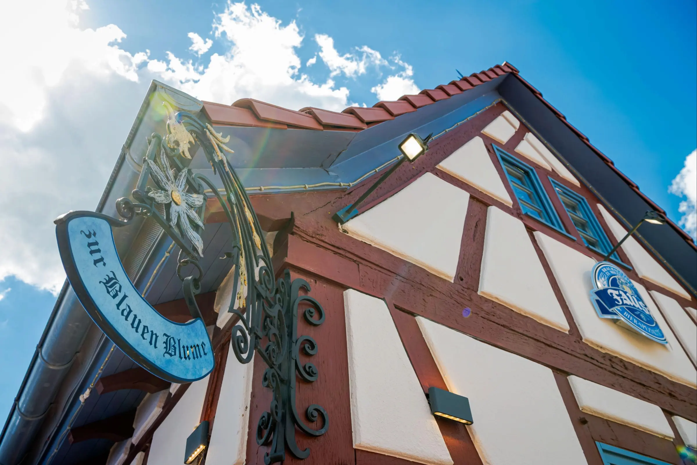 Außensicht Fachwerk Fassade