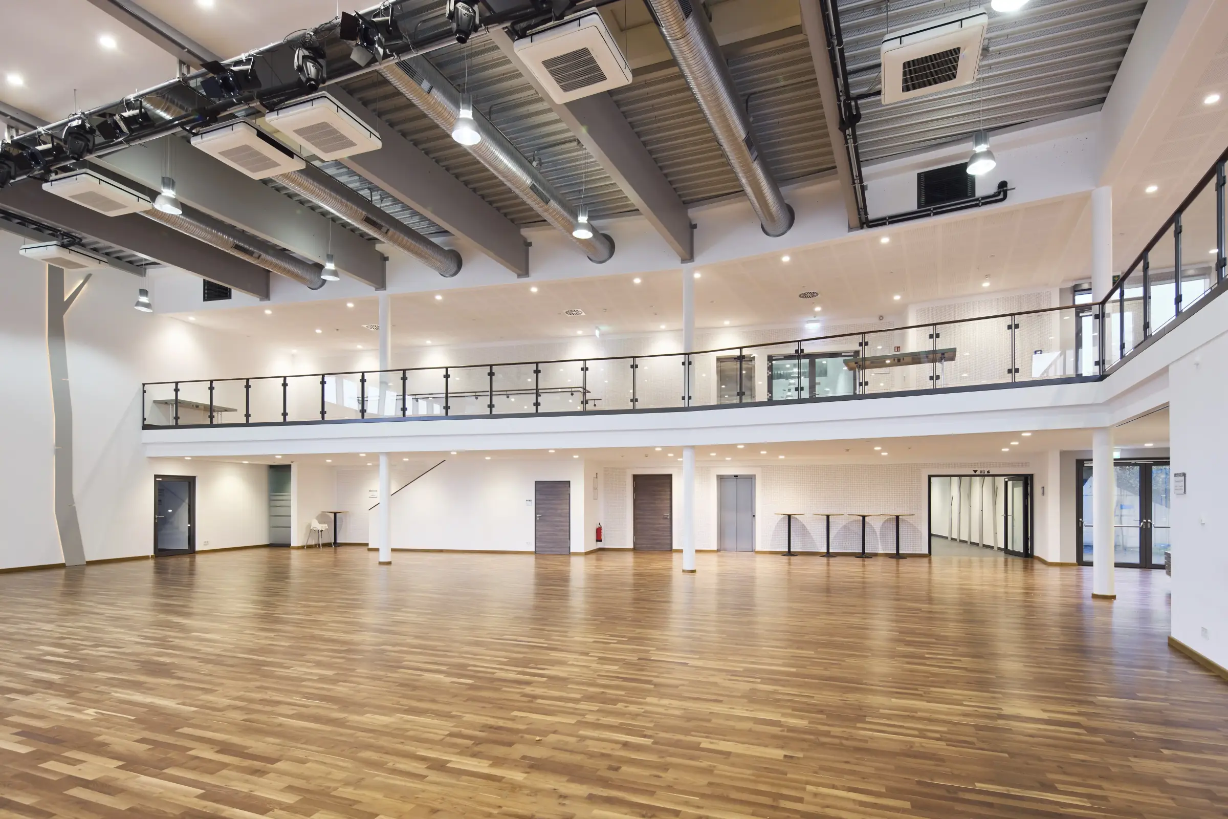 Foyer with wooden floor